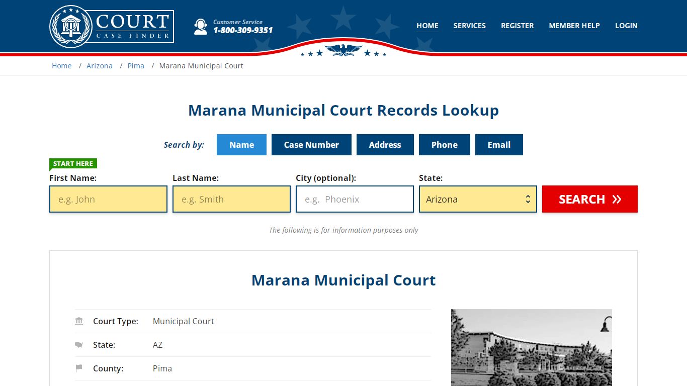 Marana Municipal Court Records | Marana, Pima County, AZ Court Case Lookup